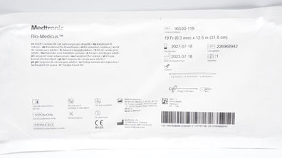 Medtronic 96530-119 Bio-Medicus Adult Cannula Kit 19Fr x 12.5inch